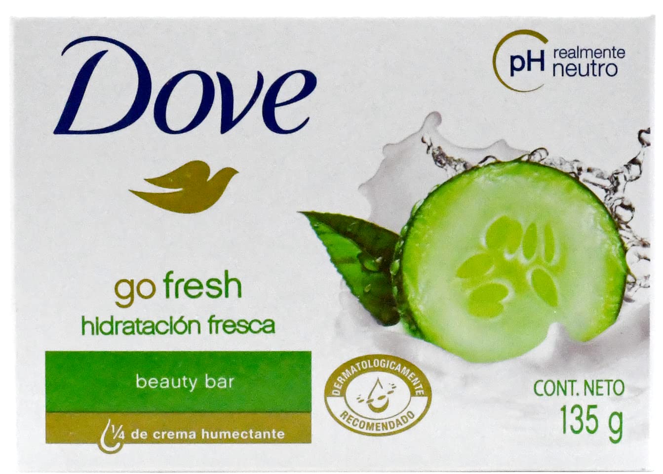 Dove, Beauty Bar Soap Variety Pack of 12, Go Fresh, Shea Butter, Coconut Milk, White - 135g, 56.4 Ounce